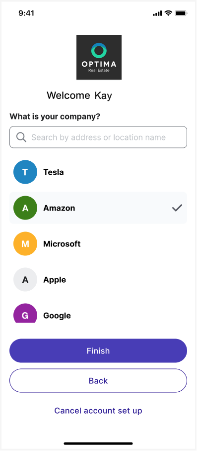 Onboarding work flow - select company.png
